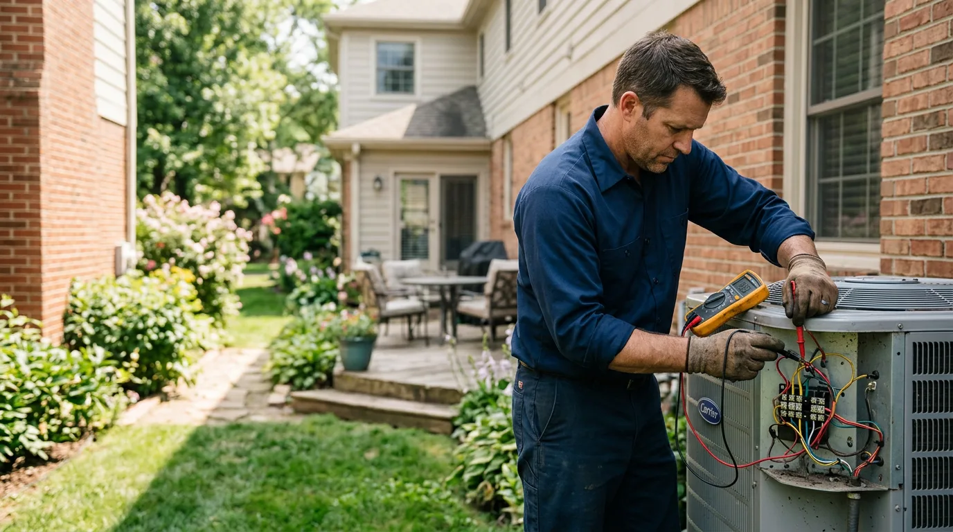 HVAC technician working near Beallsville, OH